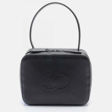 Black Caviar Skin Coco Mark Handbag