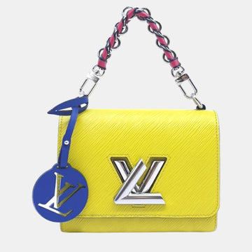 Yellow Grenade Epi Leather Twist MM Shoulder Bag