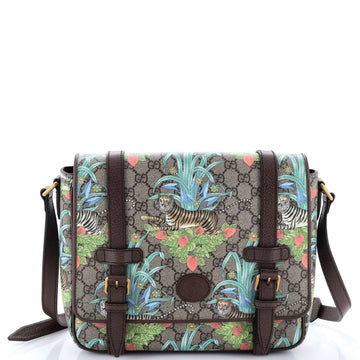 Interlocking G Patch Messenger Bag Printed VS Coated Canvas Medium