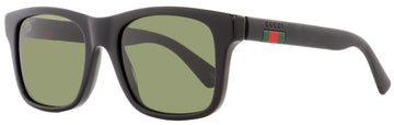 Gucci Unisex  Sunglasses VS0008S 001 Shiny Black/Black Rubber Effect 53mm