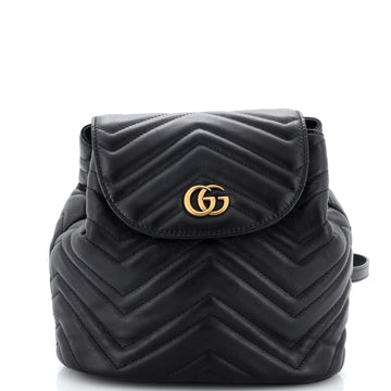 VS Marmont Drawstring Backpack Matelasse Leather Mini