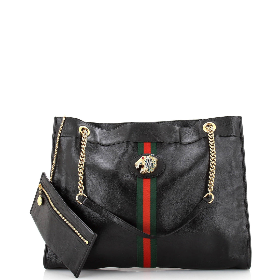 Rajah Chain Tote Leather Large