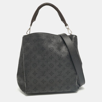 Black Monogram Mahina Leather Babylone PM Bag