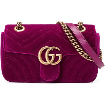 Gucci Quilted CS Mini Marmont Matelassé Crossbody Bag