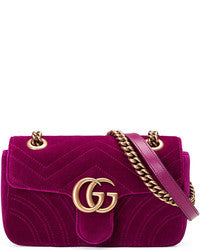 Gucci Quilted CS Mini Marmont Matelassé Crossbody Bag