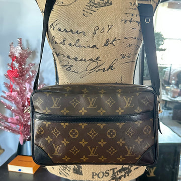 The Sparrow Crossbody Bag -CS LV Monogram in Black