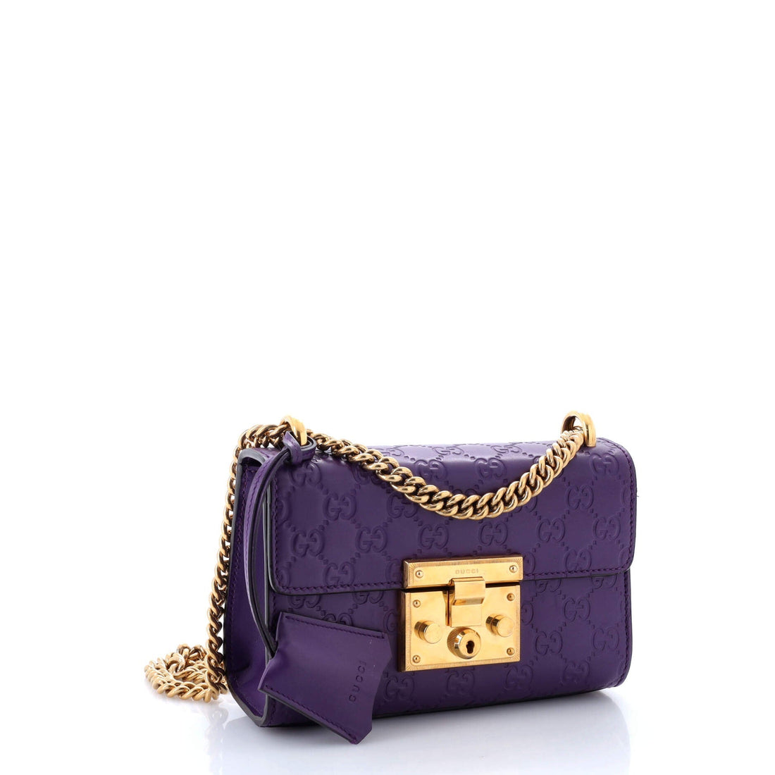 Padlock Shoulder Bag Guccissima Leather Small