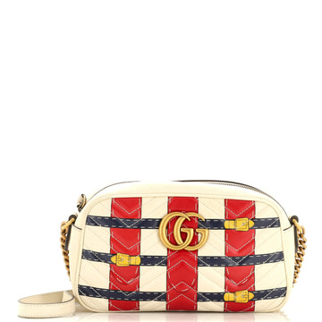 VS Marmont Camera Bag Trompe L'Oeil Matelasse Leather Small