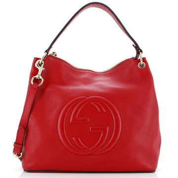 GUCCI Soho Convertible Hobo Leather Large