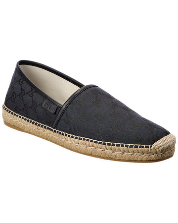 Gucci VS Canvas & Leather Espadrille