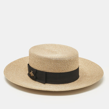 Gold Bee Detail Lam&eacute; Papier Hat S