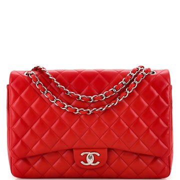 CHANEL Classic Double Flap Bag Quilted Lambskin Maxi