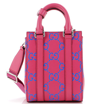 Vertical Tote VS Embossed Perforated Leather Mini