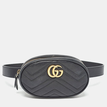 Gucci  Matelass&eacute; Leather Mini VS Marmont Belt Bag