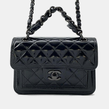 Black Leather So Black Flap Bag