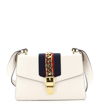 GUCCI Sylvie Shoulder Bag Leather Small