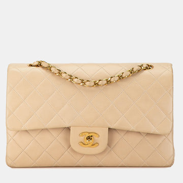 Medium Classic Lambskin Double Flap