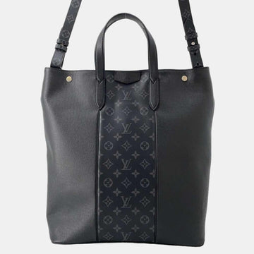 Noir Monogram Eclipse and Taiga Leather Tote Bag