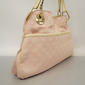 GUCCI  VS Canvas Handbag 121023 Women's Handbag Ivory,Pink