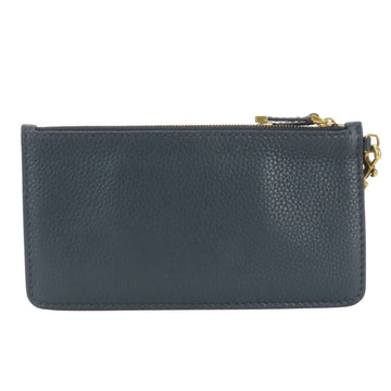 Christian Dior Pouch Bee Leather Navy Multi-Case Clutch Bag Women's