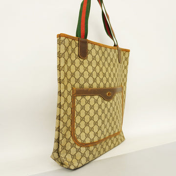 GUCCI  Sherry Line Tote Bag Women's VS Supreme Tote Bag Beige