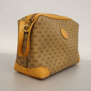 GUCCI  Micro VS Micro VS Women's Leather Pouch Beige
