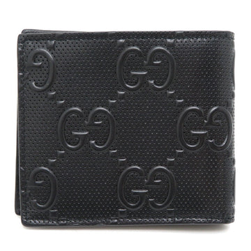 GUCCI VS Bifold Wallet Women's 625555 Leather Black