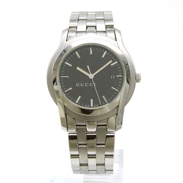 GUCCI G-Class Black Dial Date Men's SS Quartz Watch 5500XL