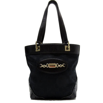 GUCCI Shoulder Bag VS Pattern Canvas Black Men's Women's 145994 t18941a