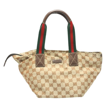 GUCCI Handbag Tote Bag VS Canvas 131228 Beige