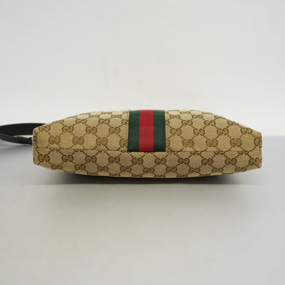 GUCCI  Sherry Line 388926 Unisex VS Canvas,Leather Shoulder Bag Beige,Black