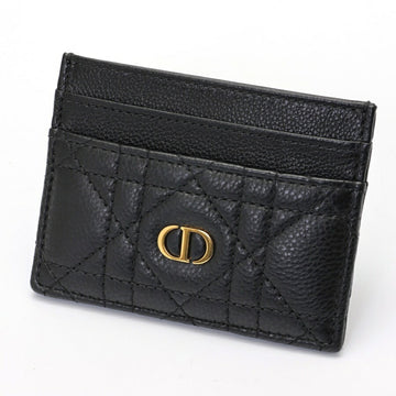 Christian Dior Dior L'amour Caro Freesia Card Holder Case S5130UNID_M900 Cannage Calfskin Black S-157443
