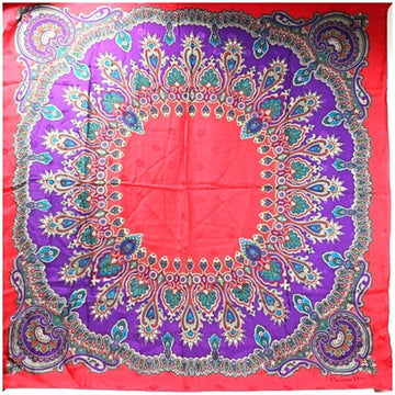 Christian Dior scarf muffler large size red x purple women's