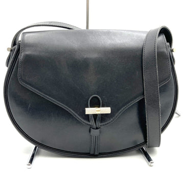 Christian Dior Dior Old Shoulder Bag Leather Black Women's