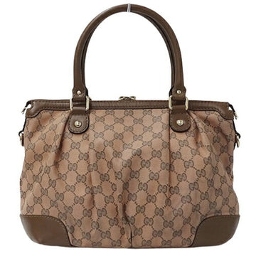 GUCCI bag ladies handbag shoulder 2way VS canvas Sookie pink brown 247902