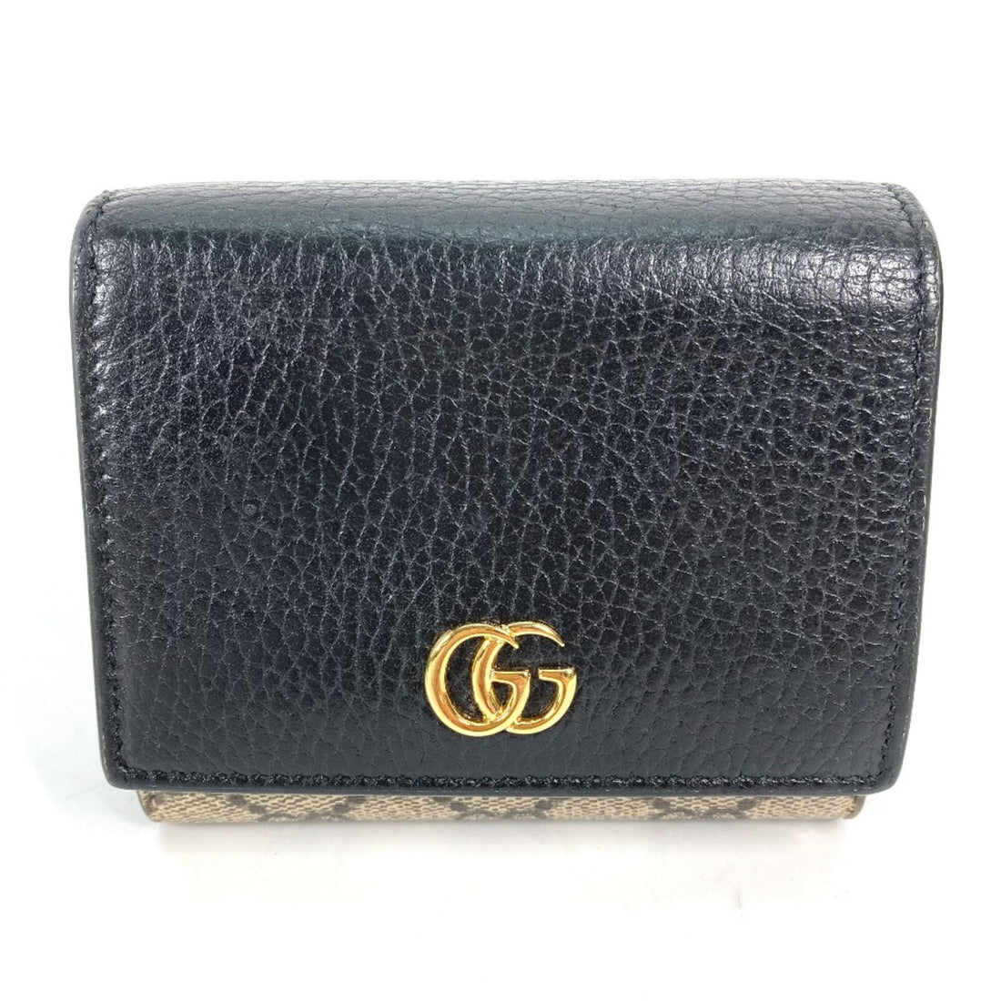 Gucci 598587 VS Supreme Compact wallet Folded wallet Beige Black