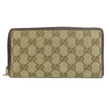 GUCCI 245914 Round VS Long Wallet Canvas Women's