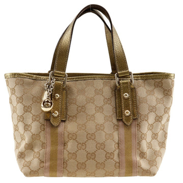 GUCCI Handbag 139261 VS Canvas x Leather Brown Women's