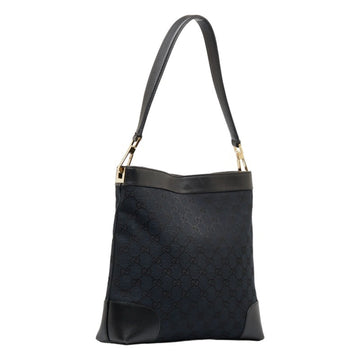 GUCCI VS canvas handbag one shoulder bag 001 4231 black leather ladies