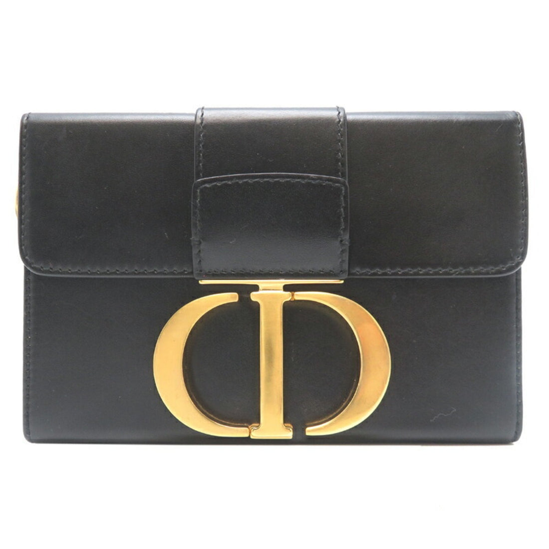 Christian Dior 30 Montaigne Women's Shoulder Bag in Calfskin Black