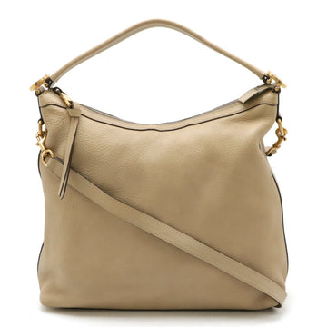 GUCCI Miss VS Hobo Shoulder Bag Handbag Leather Beige 326514