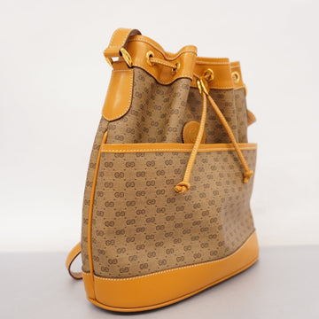 GUCCI  Micro VS 001 165 0937 Women's PVC,Leather Shoulder Bag Beige