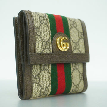 GUCCI  Ophidia Bi-fold Wallet Gold Metal Fittings 523173 Women's VS Supreme