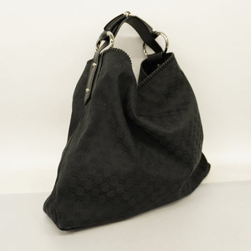 GUCCI  Horsebit Shoulder Bag 114900 Women's VS Canvas Shoulder Bag Black