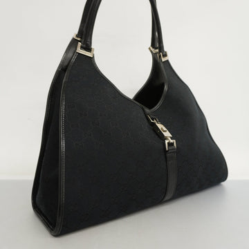 GUCCI  Jackie 124407 Women's VS Canvas,Leather Handbag Black