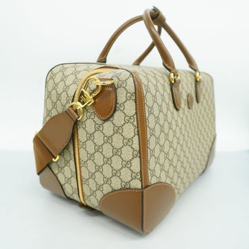 GUCCI  Interlocking G 322055 Unisex VS Supreme Boston Bag Beige,Brown
