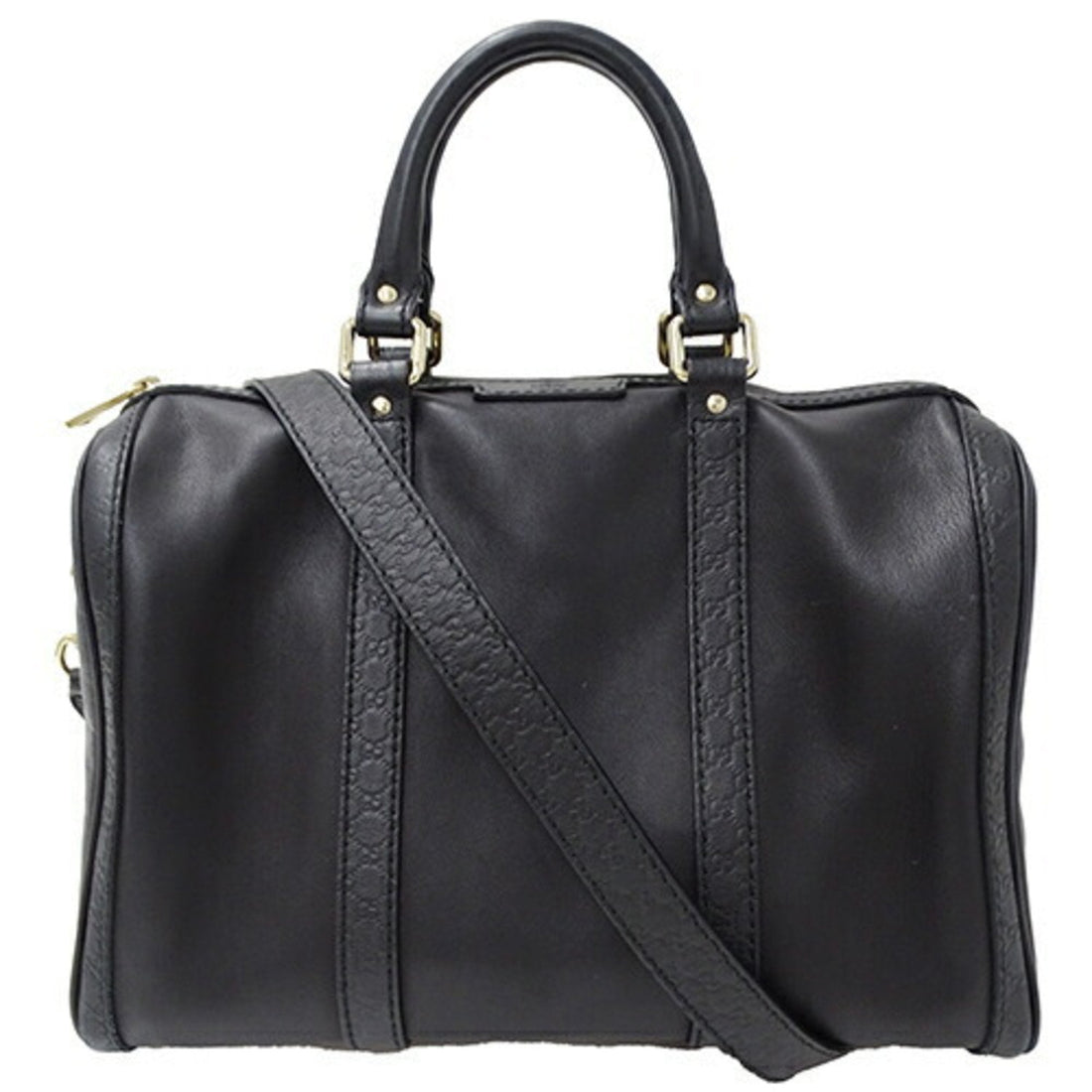 GUCCI Bag Women's Handbag Shoulder 2way Shima Micro VS Leather Black 247205 Boston