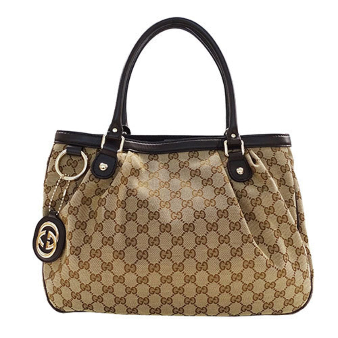 GUCCI Women's Tote Bag VS Canvas Beige Brown 296835