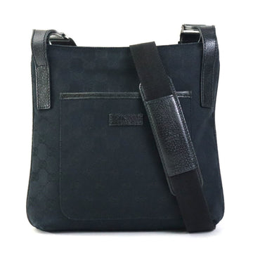 GUCCI Shoulder Bag VS Canvas Black Men's Women's 122793 e59173a