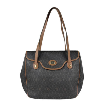 Christian Dior Shoulder Bag Leather Brown Gold Women's Z5030